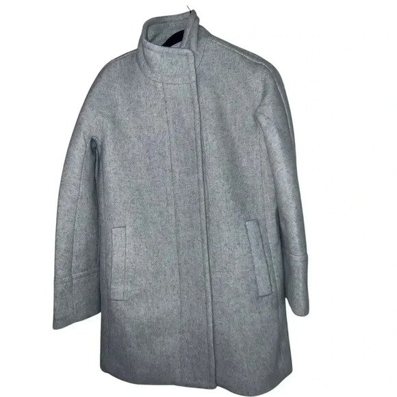 J CREW Women's  GrayCoat Re-imagined Size  2 zip Up Style - Picture 1 of 6